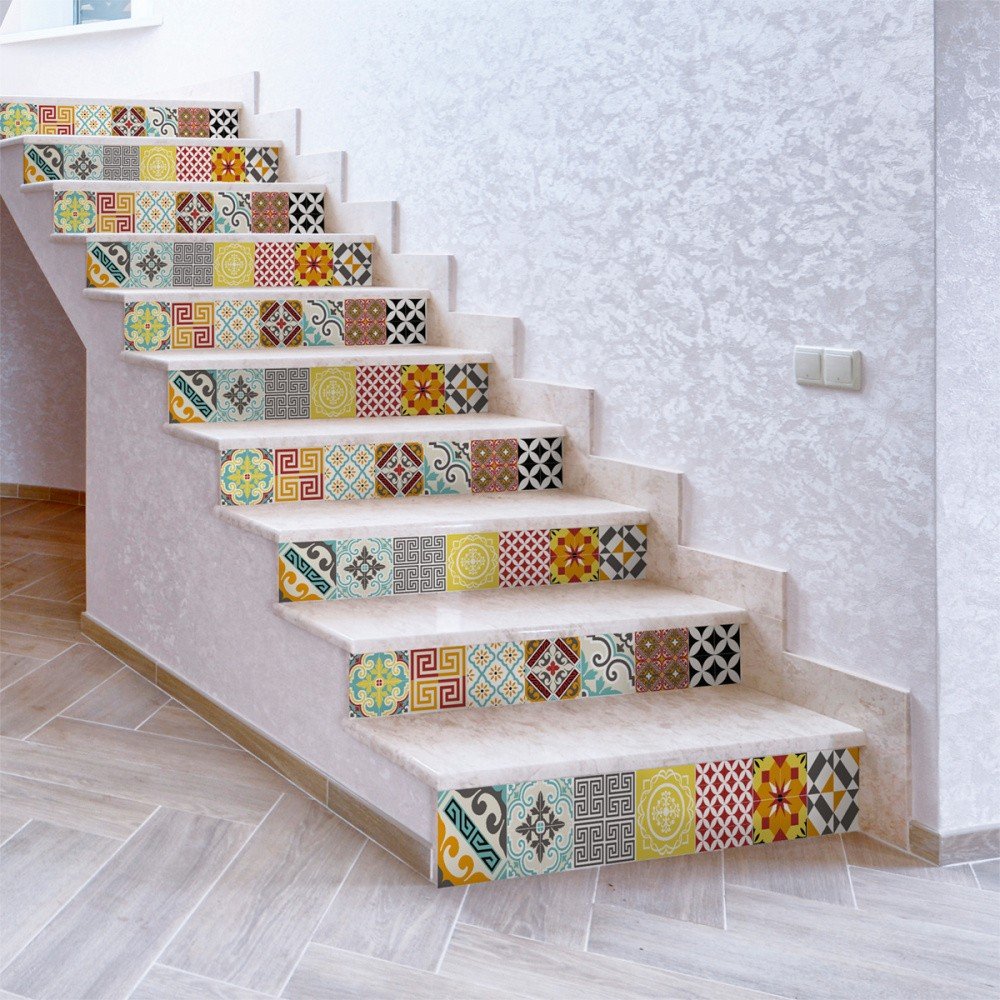 Sada 2 samolepek na schody Ambiance Mosaic, 15 x 105 cm v:1098914