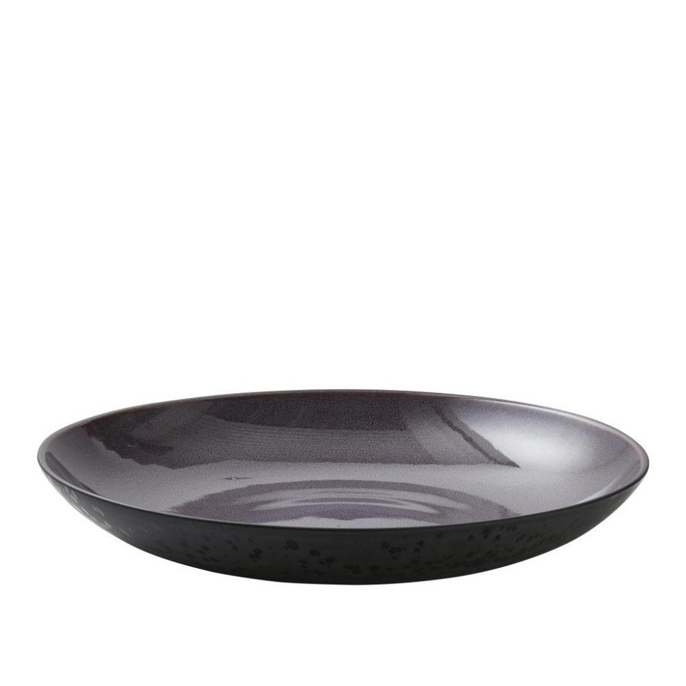 Černá kameninová servírovací mísa s vnitřní glazurou ve fialové barvě Bitz Mensa, průměr 40 cm v:1223470