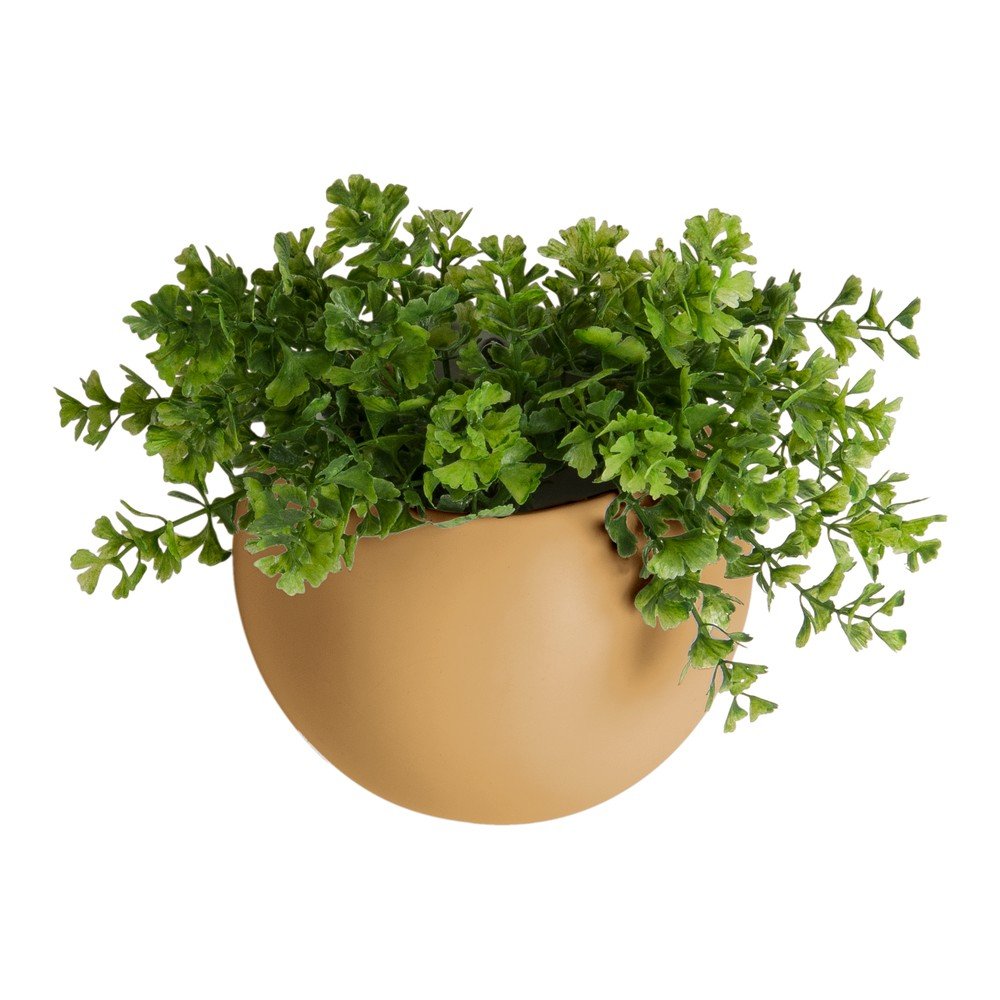 Pískově hnědý nástěnný květináč PT LIVING Oval, výška 14,5 cm v:1335804