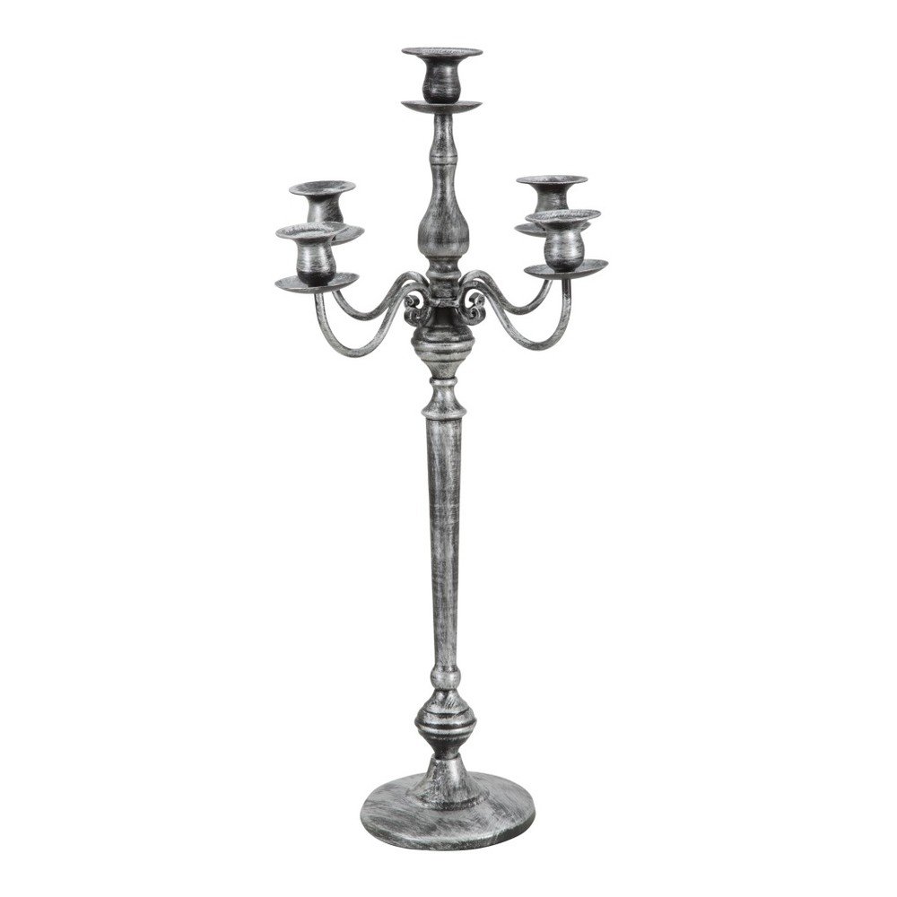 Železný svícen na 5 svíček Mauro Ferretti Industry, výška 66 cm v:1165460