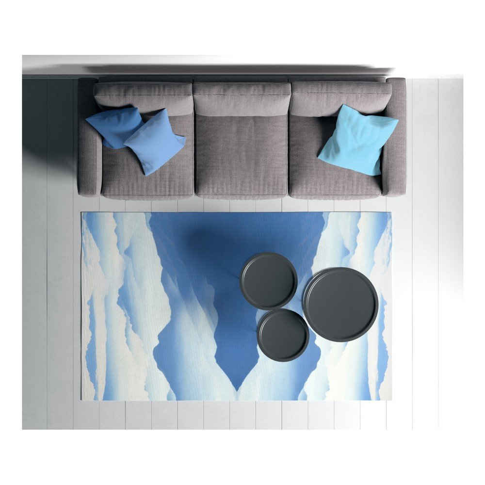 Modrý koberec Oyo home Suzzo Sky, 100 x 150 cm v:1189482