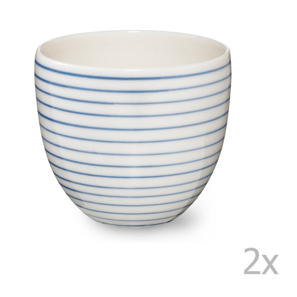 Sada 2 ručně vyráběných porcelánových hrnků Anne Black Alais v:920166