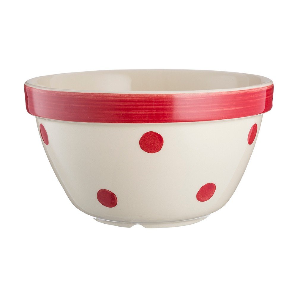 Červená puntíkatá kameninová miska na puding Mason Cash, ⌀ 17 cm v:1243616