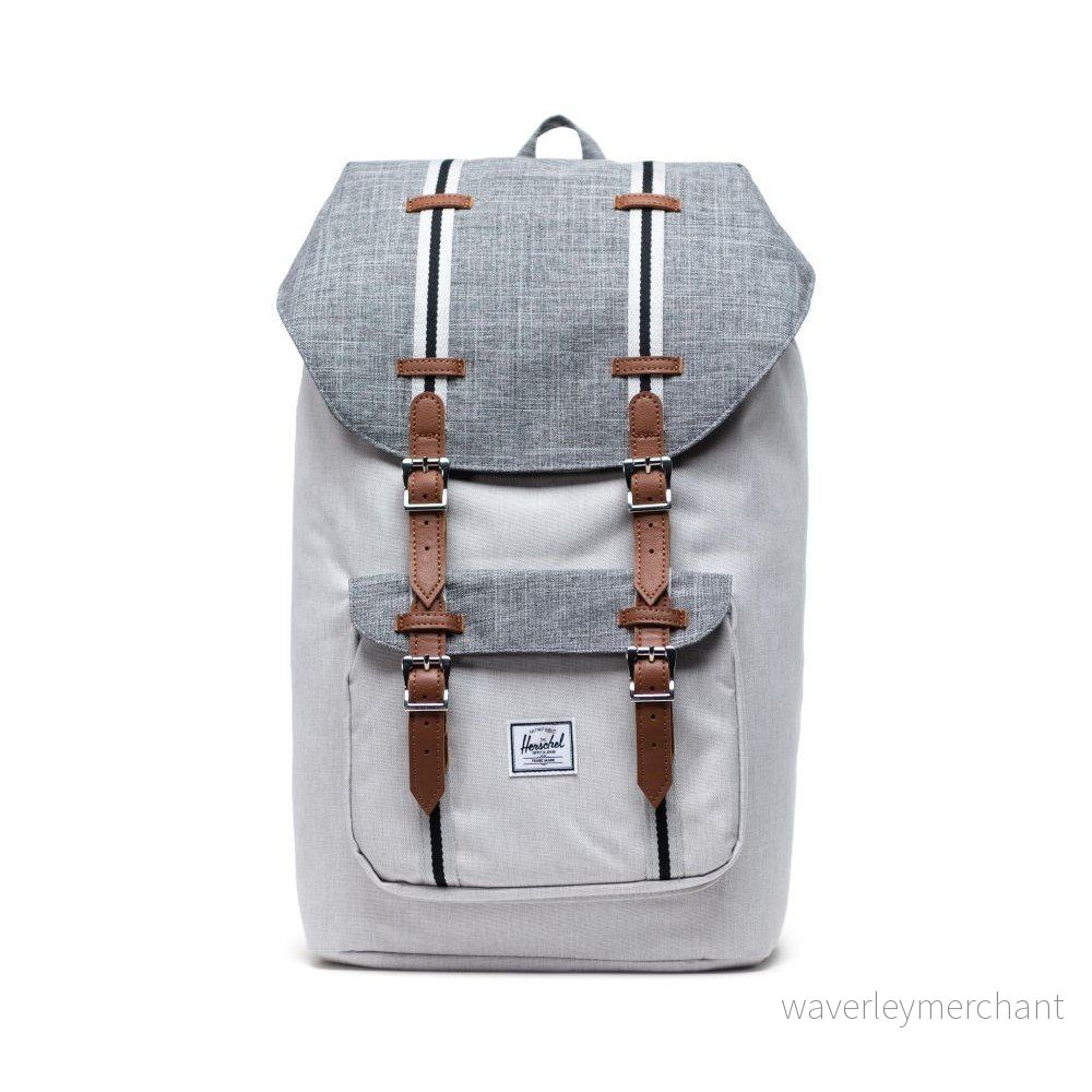 Světle šedý batoh Herschel Little America, 25 l v:1355819