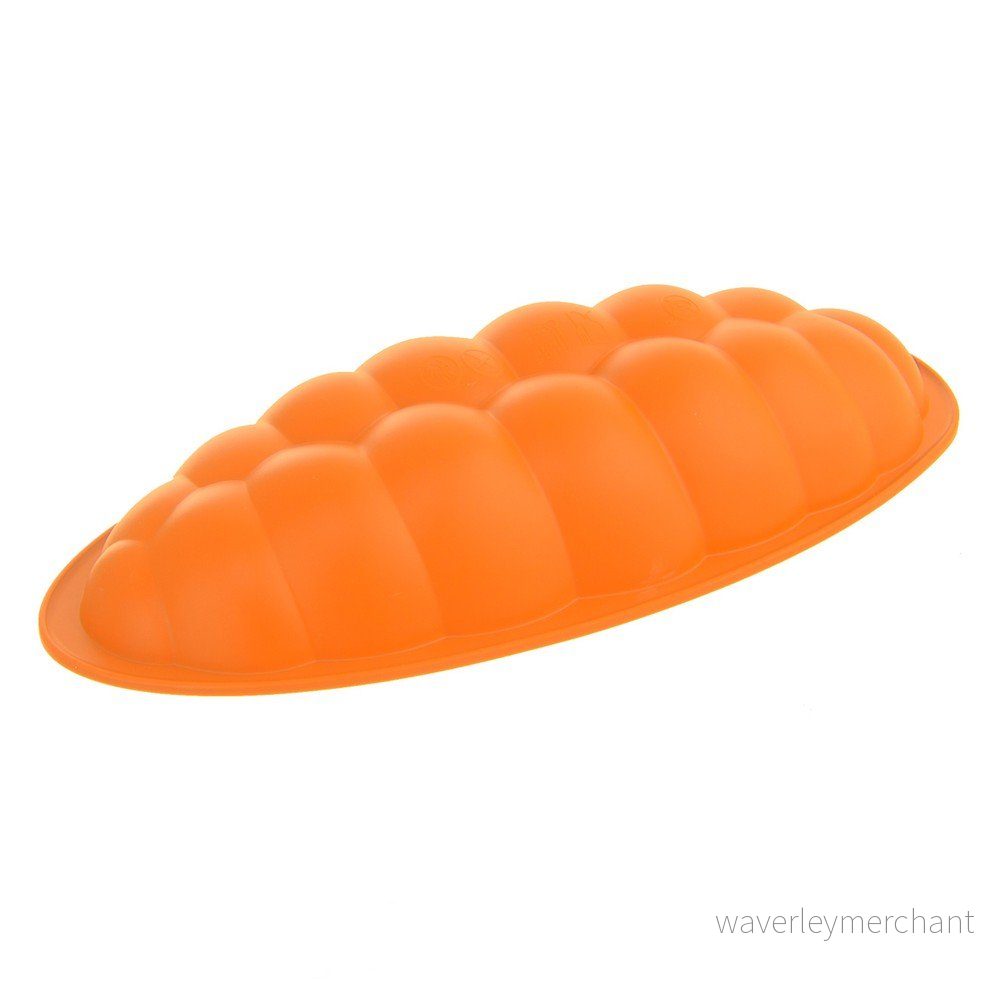 Oranžová silikonová forma na vánočku Orion Twist, 38 x 15 cm v:1221450