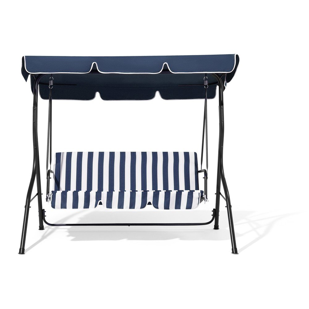 Modro-bílá zahradní houpačka Monobeli Stripe v:1325472