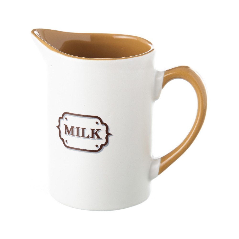 Béžovobílý kameninový džbánek Unimasa Coffee, 380 ml v:911492