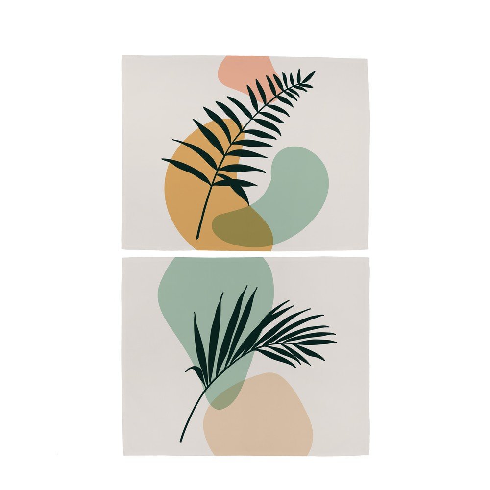 Sada 2 ks bavlněného prostírání Butter Kings Botanical Art v:1382371