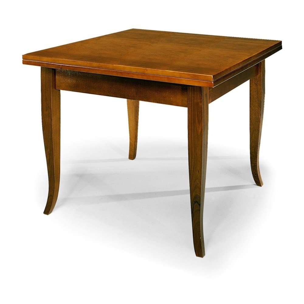 Dřevěný rozkládací jídelní stůl Castagnetti Noce, 80 x 80 cm v:851042