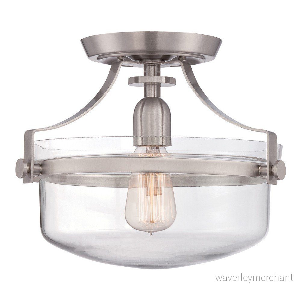 Stropní svítidlo ve stříbrné barvě Elstead Lighting Penn Station Uno Semi v:1218712