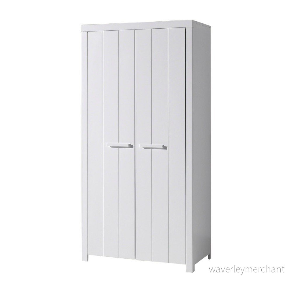 Bílá šatní skříň Vipack Erik, šířka 99 cm v:1129548