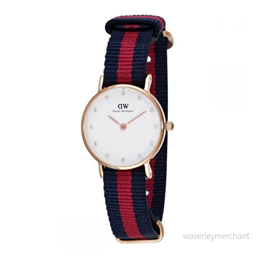 Dámské s ciferníkem růžovozlaté barvy Daniel Wellington Oxford Gold, ⌀ 26 mm v:902776