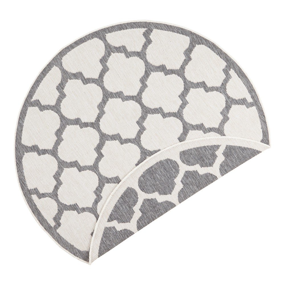 Šedo-krémový venkovní koberec NORTHRUGS Palermo, ⌀ 200 cm v:1337799