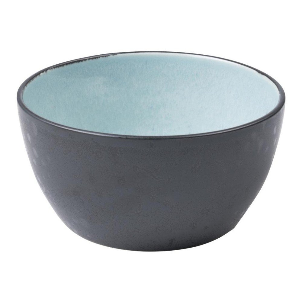 Šedá kameninová miska s vnitřní glazurou v bledě modré barvě Bitz Mensa, průměr 14 cm v:1223456